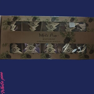 White pine set of 10 light pine 6 foot led lighted